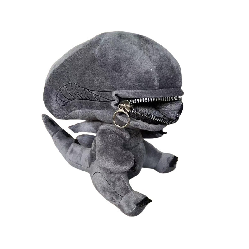 Model Kit Gundam - Alien Xenomorph-vormige pluche pop met ritsmond