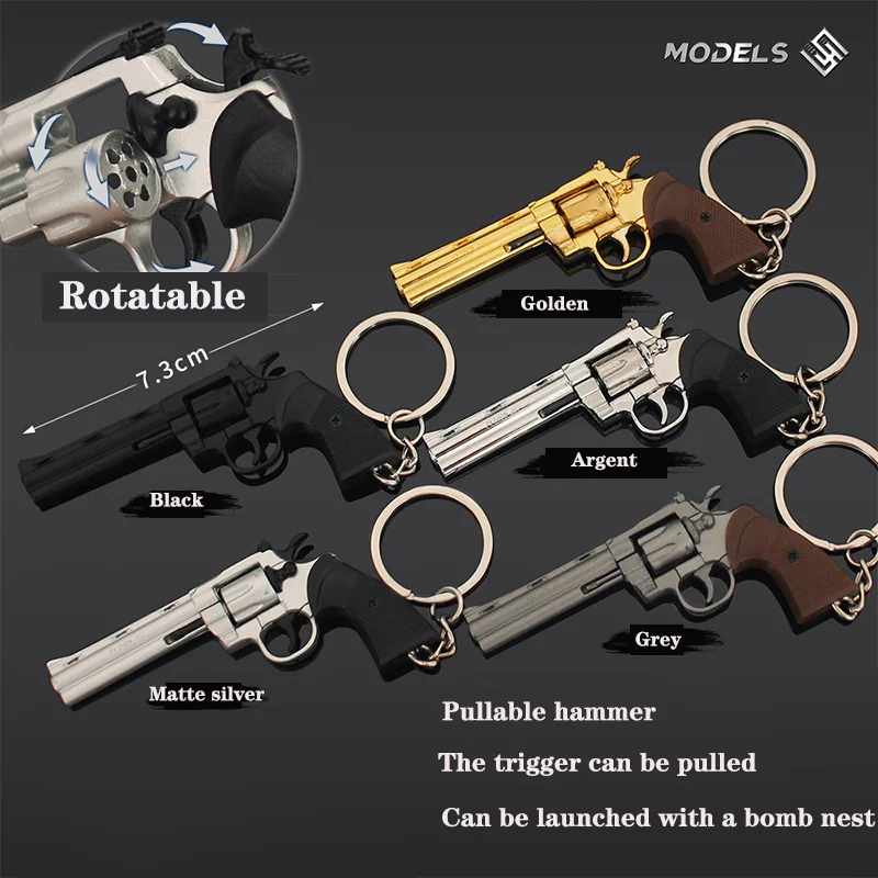 Model Kit Revolver - 7 cm Afneembare Colt 357 Revolver