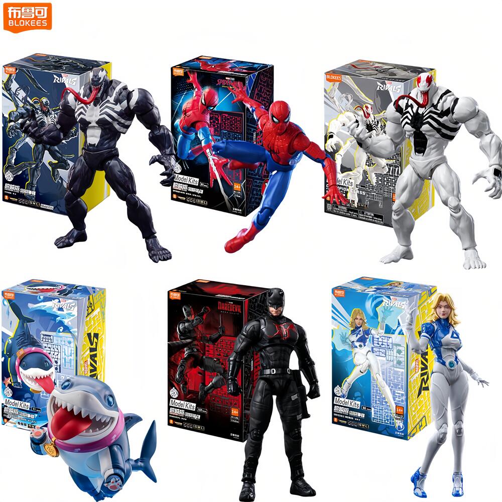 Model Kit Brands - Blokees Spider-Man Anti-Venom Daredevil Actiefiguur Gloednieuw
