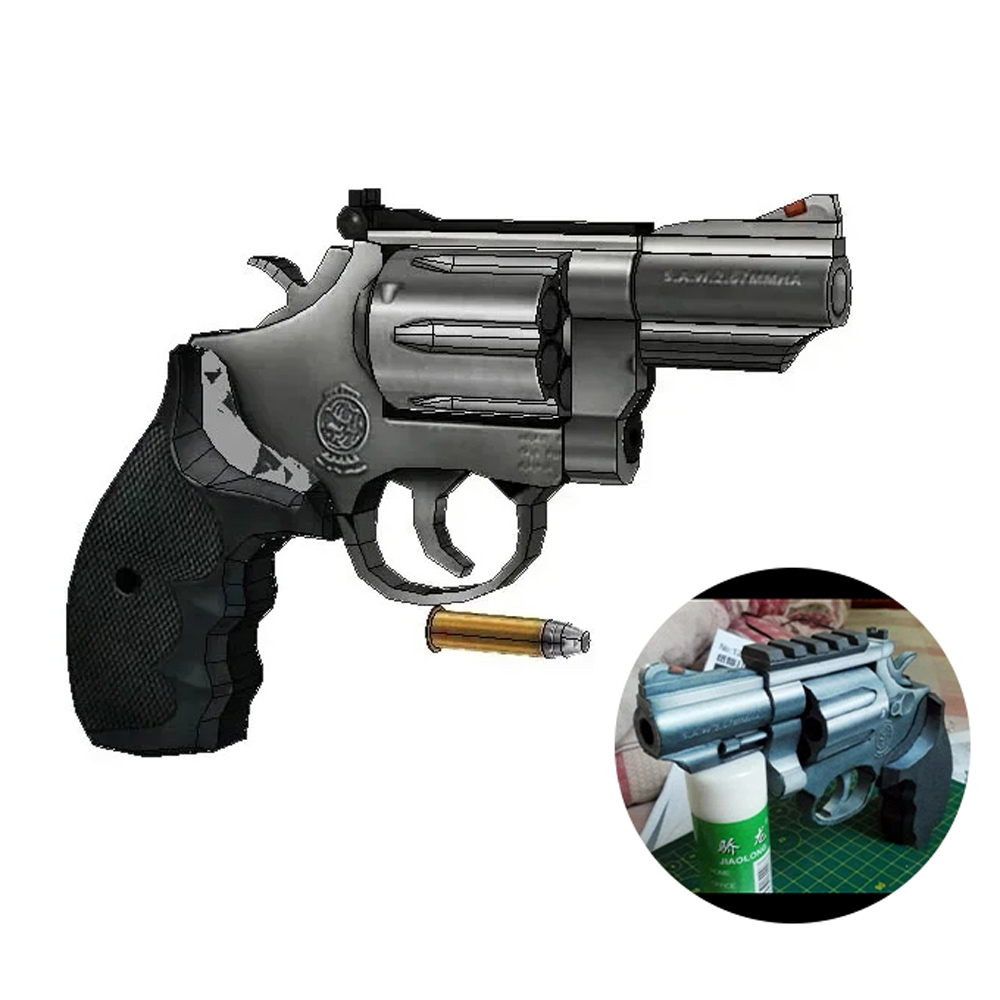 Model Kit Revolver - 1:1 3d M66 Revolver Papier Model