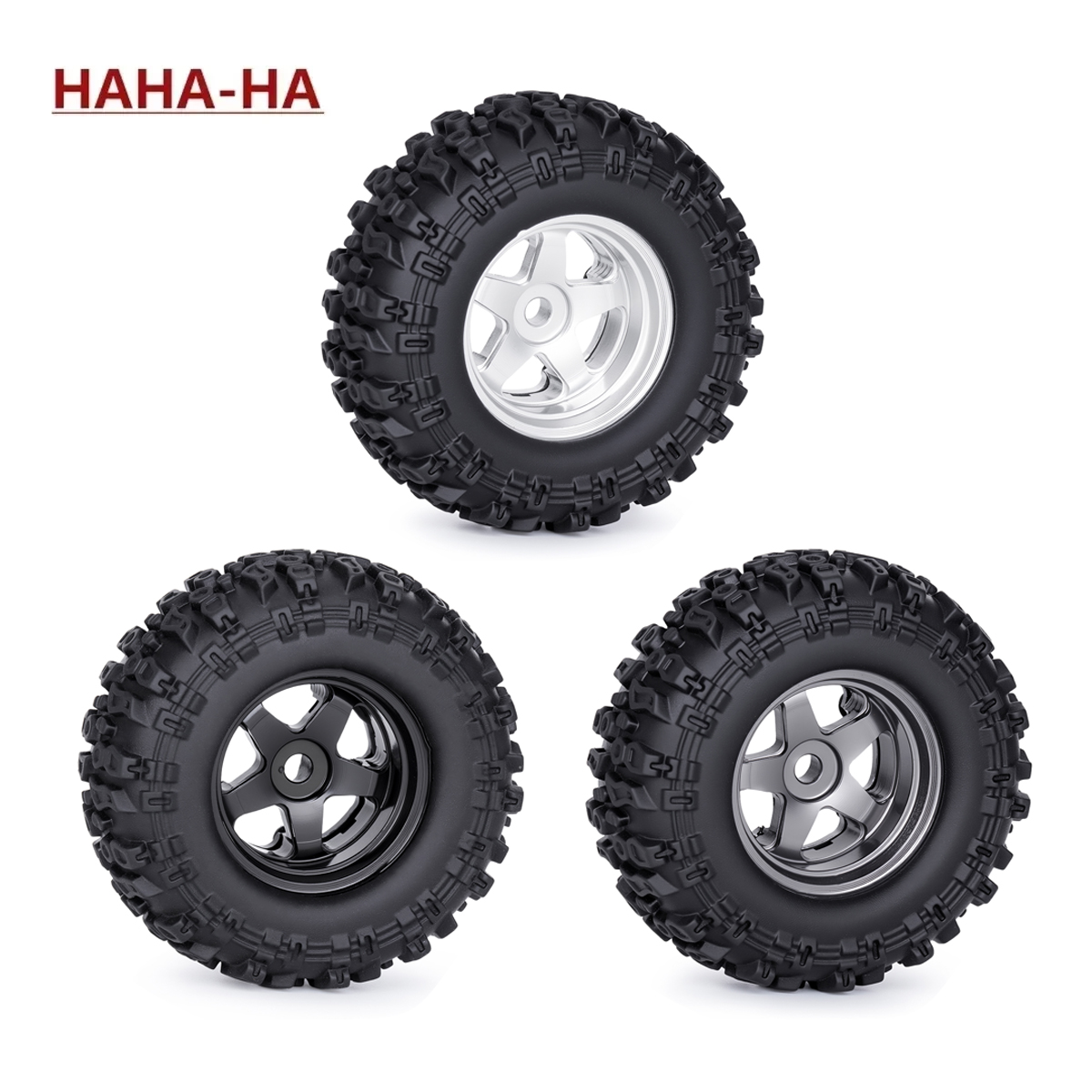 Model Kit Jeep - 0.7'' Aluminium 5-spaaks Beadlock velgenset voor
