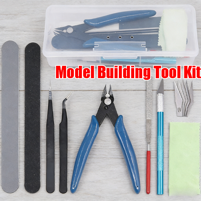 Model Kit Gundam - Complete Gunpla-modelgereedschapsset Essentiële montagegereedschappen voor Gundam-modelbouw
