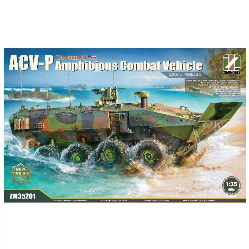 ZM35201 Zimi 1/35 ACV-D amfibi - Model Kit Italeri recensie en prijs