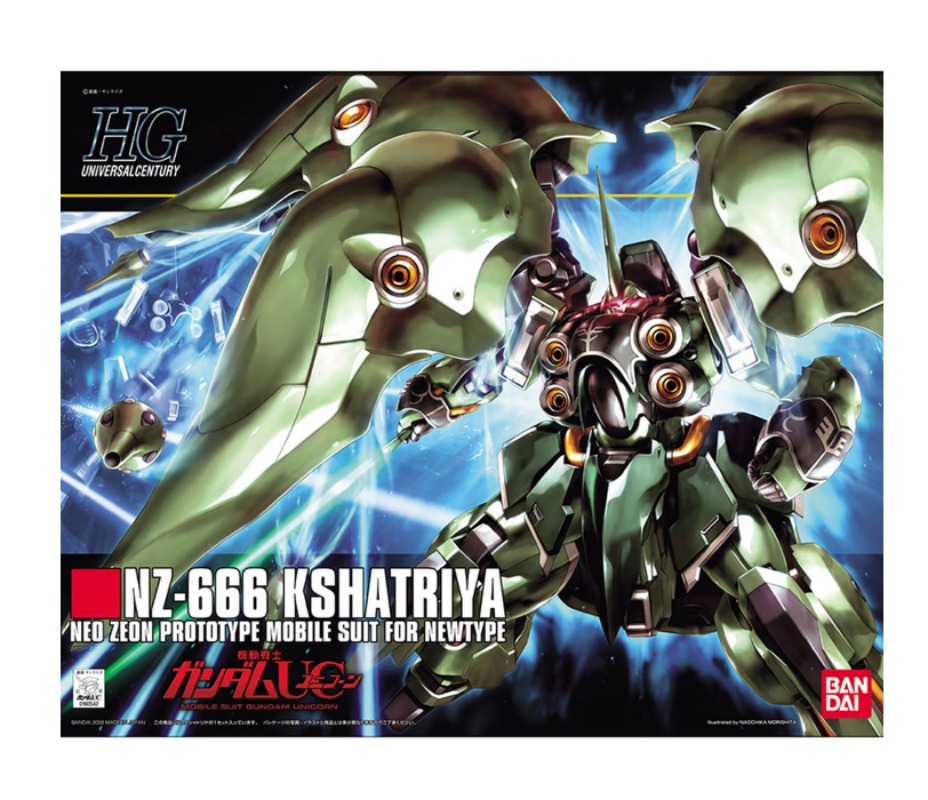Originele Bandai HGUC Kshatriy - Model Kit X Wing recensie en prijs